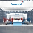 Exhibition stand of "Severstal-Metiz" company, exhibition TUBE & WIRE 2012 in Dusseldorf
