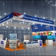 Exhibition stand of "Salas zivis" company, exhibition EUROPEAN SEAFOOD EXPOSITION 2012 in Brussels