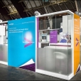 Kompānijas "Accenture" stends izstādē HEALTH AND CARE INNOVATION EXPO 2015 Mančesterā