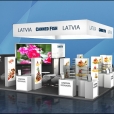 Exhibition stand of "The Union of Fish Processing Industry", exhibition SIAL 2016 in Paris