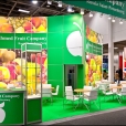 Kompānijas "Akhmed Fruit Company" stends izstādē FRUIT LOGISTICA 2012 Berlinē