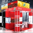 Kompānijas "NP Foods" un "Latvijas Balzams" stends izstādē MDD EXPO 2012 Parīzē