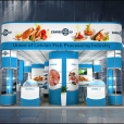 Exhibition stand of "The Union of Fish Processing Industry", exhibition EUROPEAN SEAFOOD EXPOSITION 2015 in Brussels