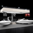Exhibition stand of "Q-Yachts" сompany, exhibition BOAT DUSSELDORF 2020 in Dusseldorf 