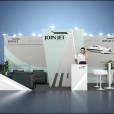 Kompānijas "Join Jet" stends izstādē EBACE 2022 Ženēvā