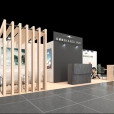 Стенд компании "Omni Handling" на выставке EBACE 2023 в Женеве