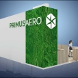 Exhibition stand of "Primus Aero" company, exhibition EBACE 2023 in Geneva