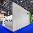 Kompānijas "Primus Aero" stends izstādē EBACE 2023 Ženēvā